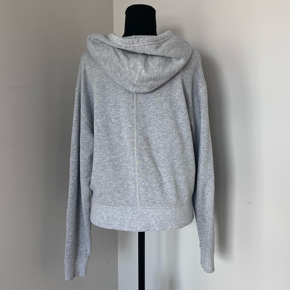 rag & bone Light Gray Zip Front Hoodie - Picture 3 of 9
